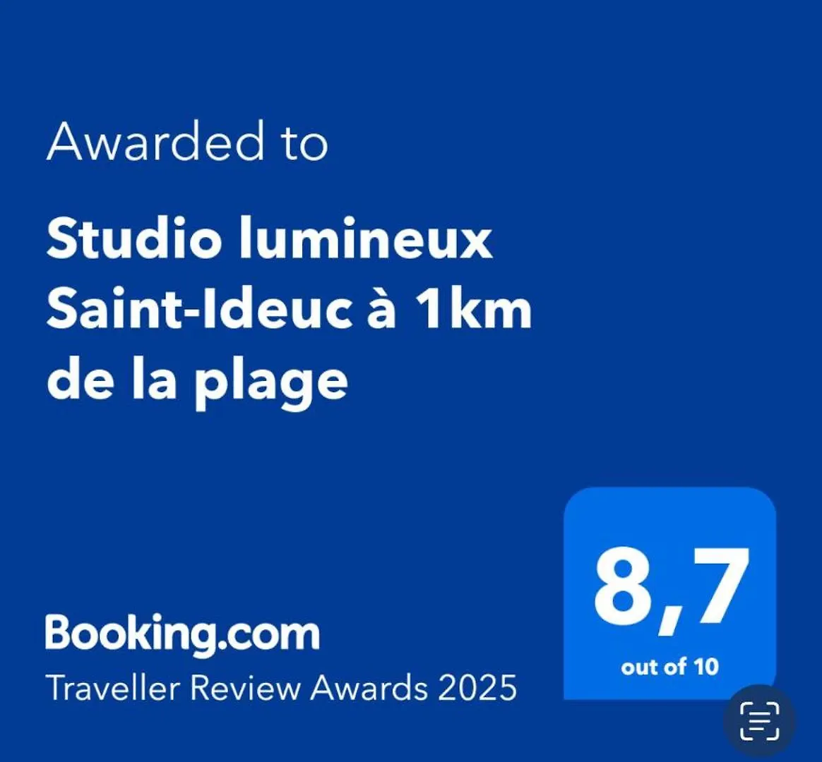 Studio Lumineux Saint-Ideuc A 1Km De La Plage
